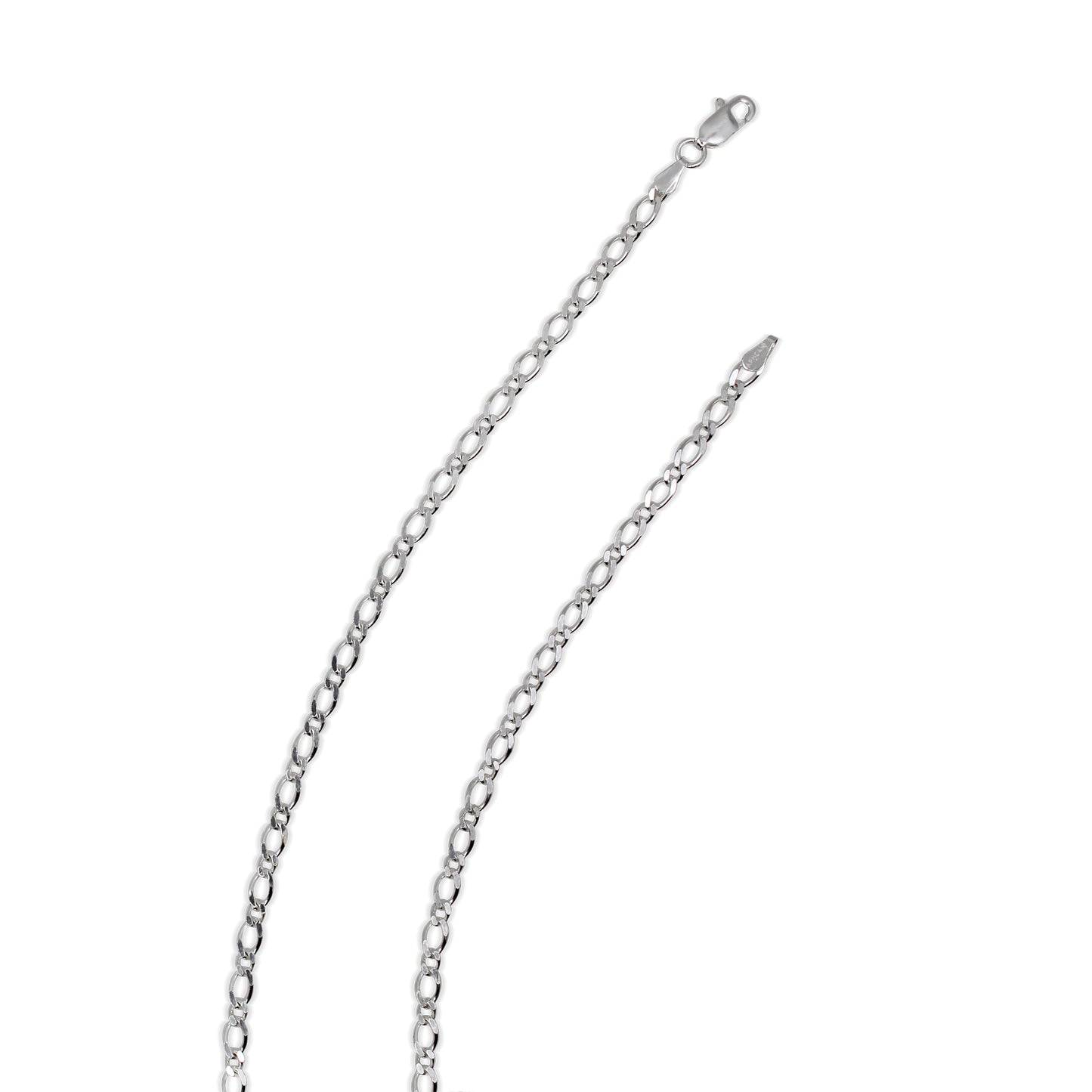 Sterling Silver Figaro Chain