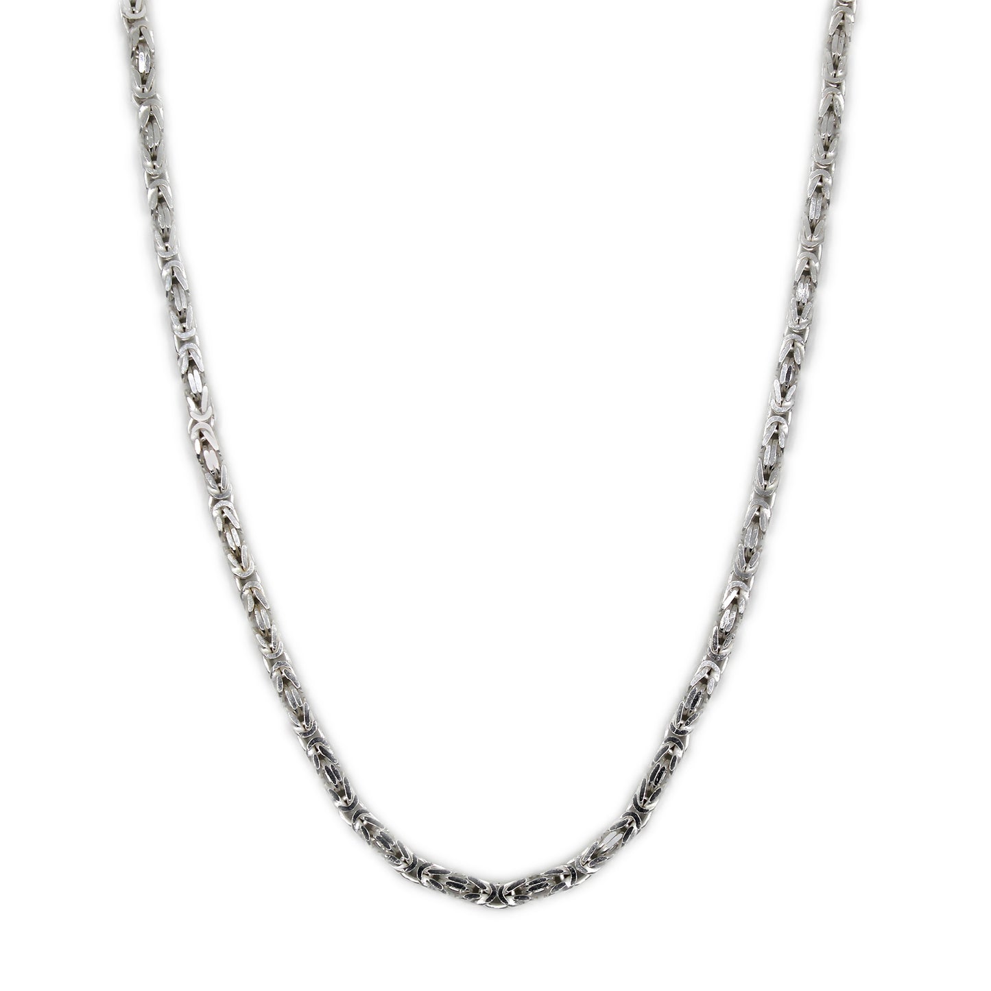 Sterling Silver Byzantine Link Chain