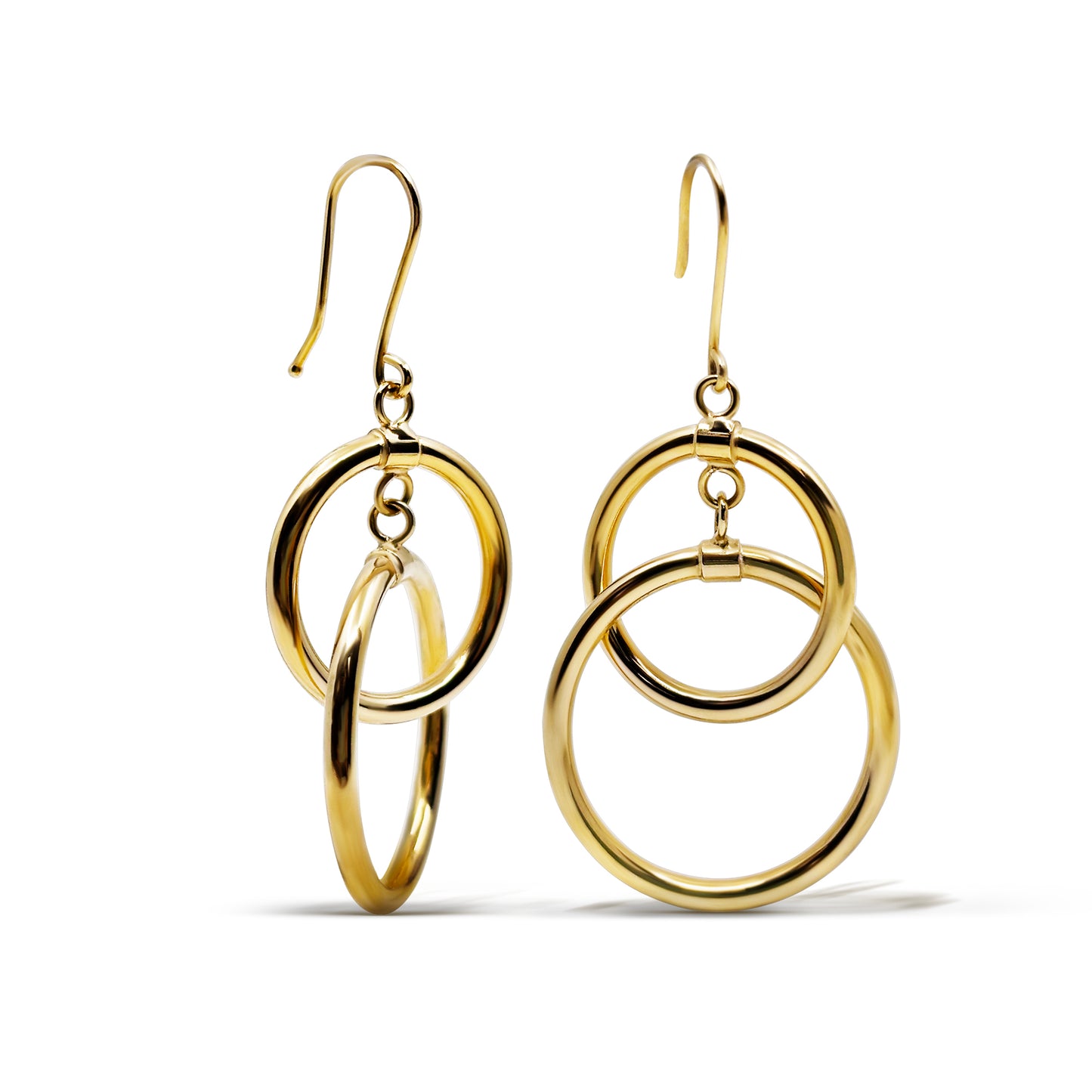 Drop Circle Earrings