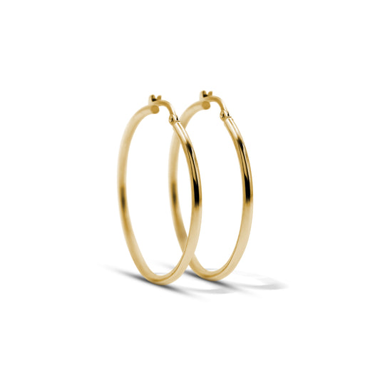 Thin Oversized Hoop Earrings