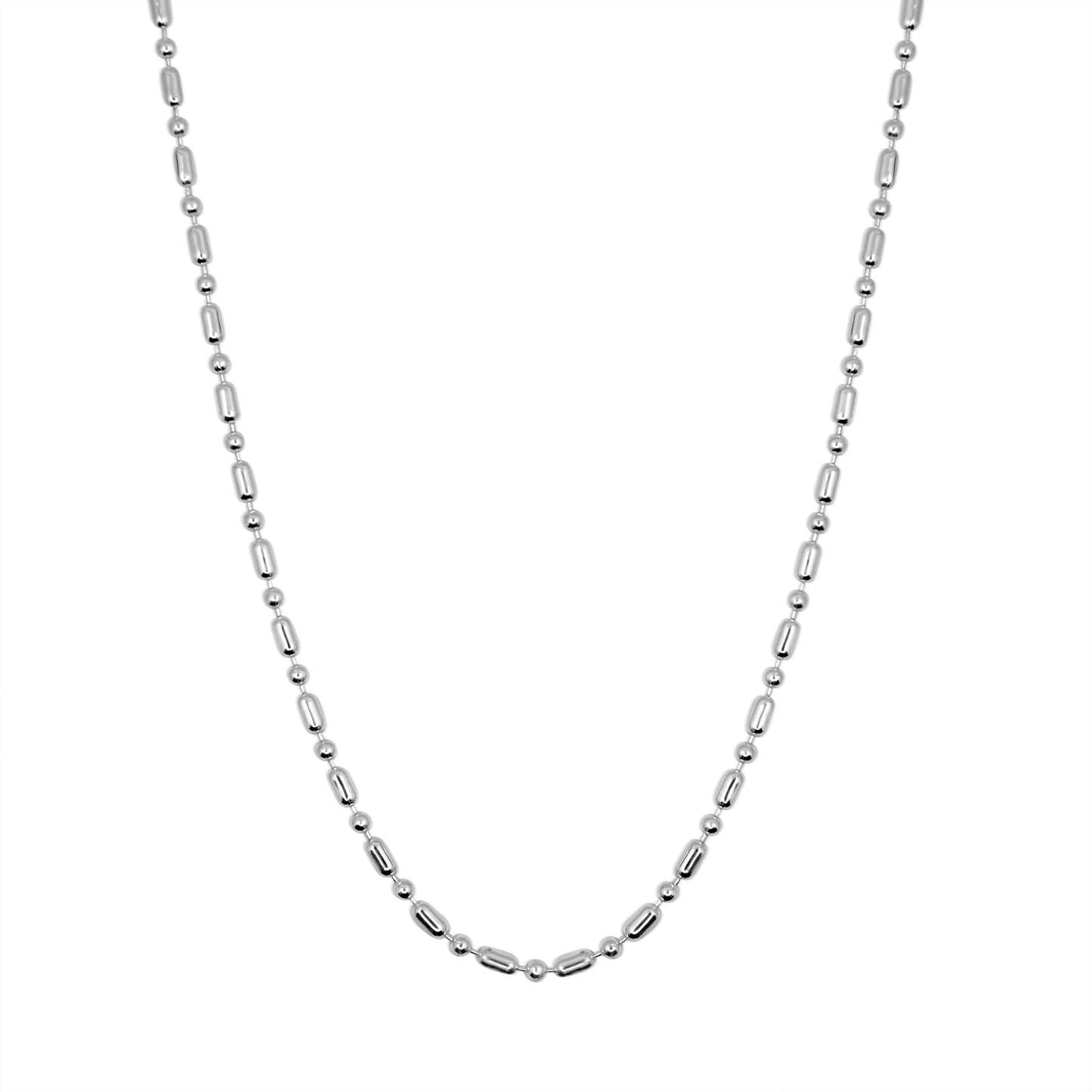 Sterling Silver Beaded Necklace