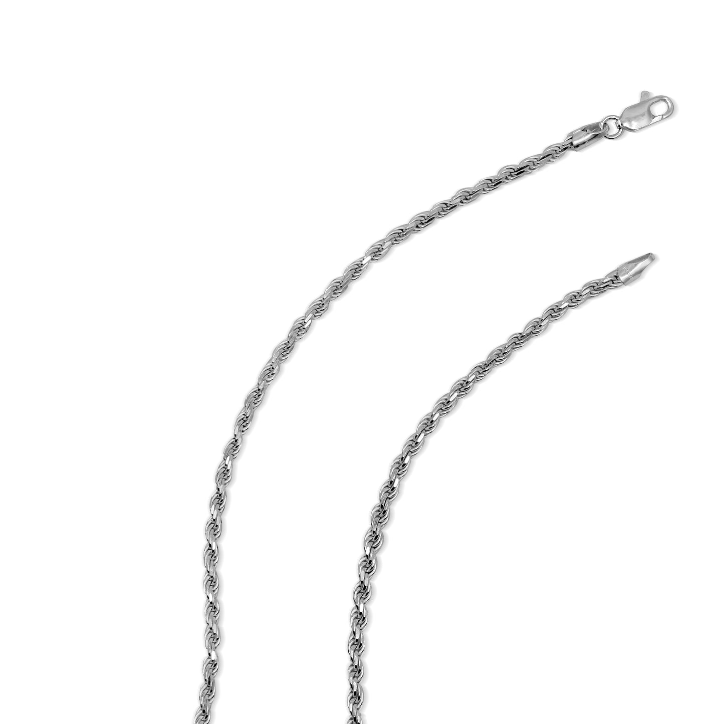 Sterling Silver Small Rope Necklace